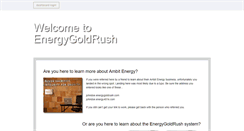 Desktop Screenshot of energygoldrush.com