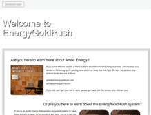 Tablet Screenshot of energygoldrush.com